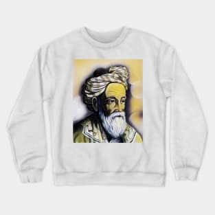 Omar Khayyam yellowPortrait | Omar Khayyam Artwork 10 Crewneck Sweatshirt